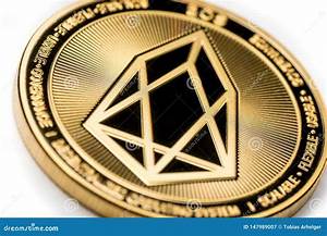 Eos Crypto Coin Currency Redaktionelles Stockfotografie Bild Von