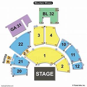 Mountain Winery Seating Chart Seating Charts Tickets