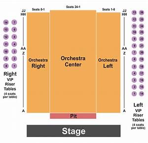 Egyptian Room At Old National Centre Endstage Rsv Pit Seating Chart