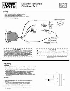 Auto Meter Memory Tach Wiring Diagram