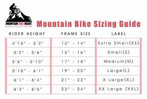 Kids Mountain Bike Sizing Chart