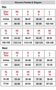 Chart For Women 39 S And Shapes