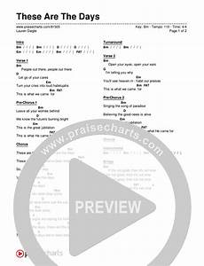 These Are The Days Chords Pdf Daigle Praisecharts
