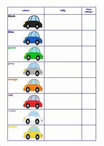 Car Colour Tally Chart Great For Practising Counting Numbers