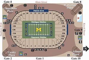 Michigan Wolverines Football Stadium Seating Chart Stadium Seating Chart