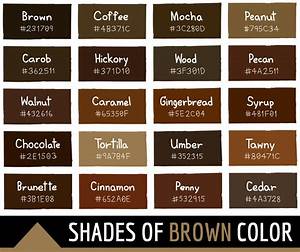 128 Shades Of Brown Color With Names Hex Rgb Cmyk Codes Color Meanings