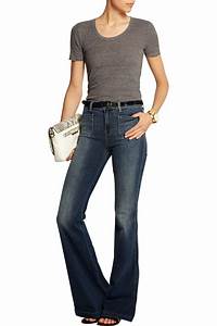 J Brand Denim Demi High Rise Flared Jeans In Blue Lyst