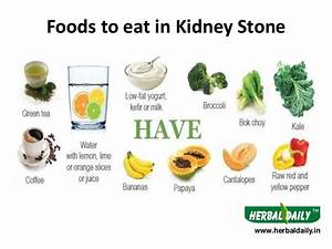 Kidney Stone Diet Chart Printable Graphics