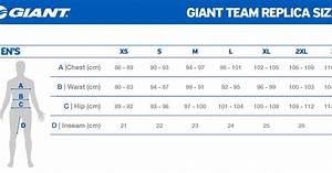 Bicycle Giant Bicycles Size Chart
