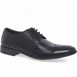Clarks Chart Limit Brogues Black Leather Charles Clinkard