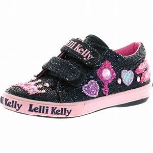 Lelli Lelli Girls Lk8118 Glitter Canvas Fashion Sneakers