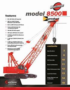 Manitowoc 8500 Crawler Crane Specifications And Load Chart Cranepedia