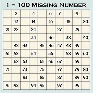 7 Best Images Of Missing Number Charts Printable Missing Number Chart