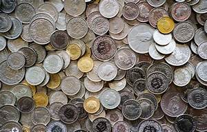 Many Coins In Different Swiss Franc Denominations Stock Image Image