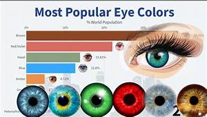 Eye Color Percentages Most Popular Eye Colors In The World Youtube