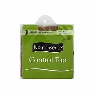 No Nonsense Control Top Reinforced Toe Size B Tan Walmart Com