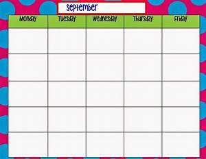 Printable Monday Through Friday Chart Best Calendar Example