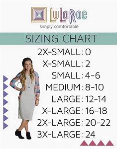 Sizing Chart With Images Lularoe Size Chart Lularoe