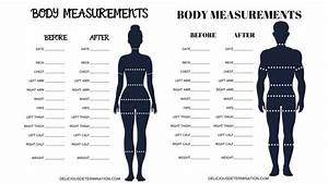Printable Body Measurement Chart Delicious Determination In 2020