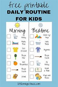 Daily Routine Chart Daily Routine Chart Kids Routine Chart Daily