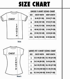 Ali Saeed Information T Shirt Sizing Chart