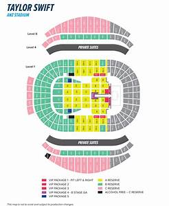 At T Stadium Seating Chart Taylor Swift