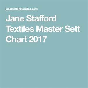  Stafford Textiles Master Sett Chart 2017 Weaving Techniques