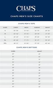 Chaps Big And Size Chart A Visual Reference Of Charts Chart Master