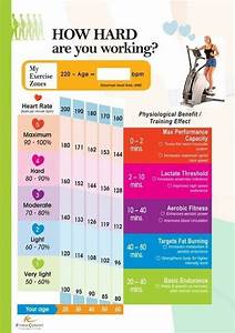 Heart Rate Chart For Healthy Exercise Training Excercise Healthy Diet