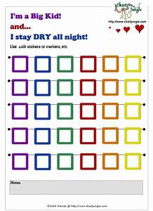 Printable Stay Dry At Overnight Incentive Chart Sticker Chart Chore