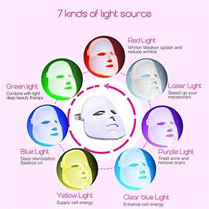 Led Facial Mask 7 Colors Photon Therapy Skin Rejuvenation Wrinkle
