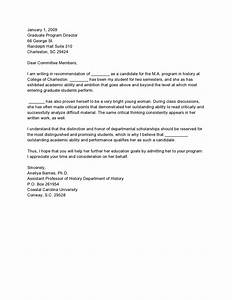 Recommendation Letter For Student Database Letter Template Collection