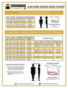 Graduation Cap And Gown Size Color And Fabric Charts
