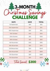 Christmas Money Saving Chart Free Printable The Wallet Moth