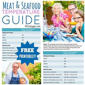 Meat And Seafood Temperature Guide Bitz Giggles