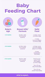 Baby Feeding Schedule Baby Food Chart For The First Year