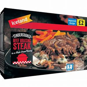 Iceland Tendercooked Beef Braising Steak In A Rich Onion Gravy 350g