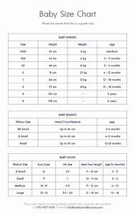 Baby Clothes Sizes Chart Printable