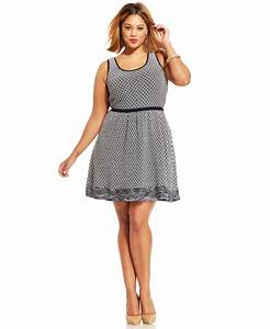  Simpson Plus Size Florence Printed A Line Dress In Blue Lyst