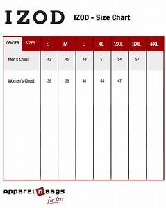 Izod Fit Guide And Clothing Size Chart At Apparelnbags Com