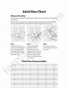  Size Chart Feet Converse Sizing Printable Pdf Download