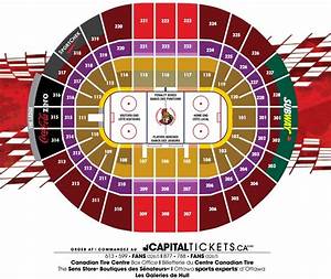 Canadian Tire Centre Seating Map Ryan Canadian Tire Centre Throughout