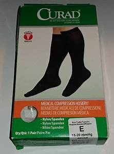 New Curad Medical Compression Knee Length Size E 15 20 Mmhg