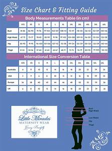 Sizing Chart Little Miracles Maternity Wear