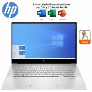 hp envy 15 15 6 39 39 fhd touch laptop natural silver i7 10750h 16gb