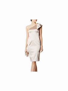  Millen One Shoulder Dress Champagne At John Lewis Partners