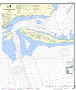 Noaa Nautical Chart 11384 Pensacola Bay Entrance Nautical Chart