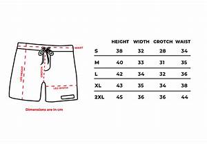 Swim Shorts Sizing Chart In Your Shoe