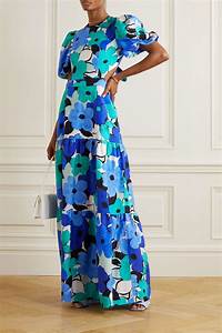  Vallance Puglia Open Back Floral Print Linen Blend Maxi Dress