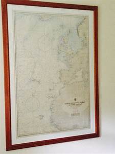 Framed Vintage Nautical Charts By Laceworkenterprises On Etsy